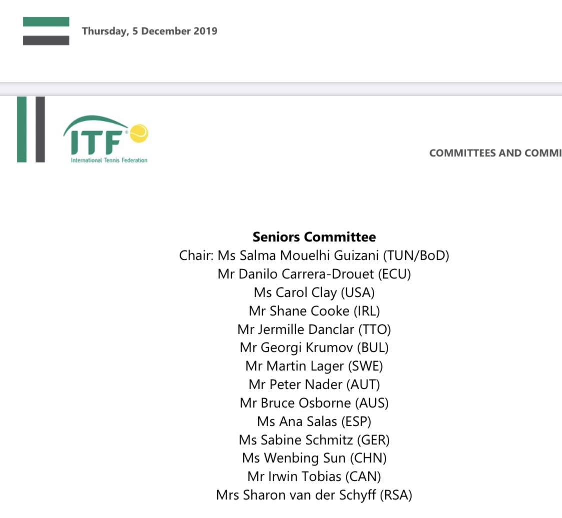 20202021 ITF Seniors Committee Members